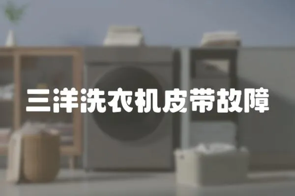 三洋洗衣機(jī)皮帶故障