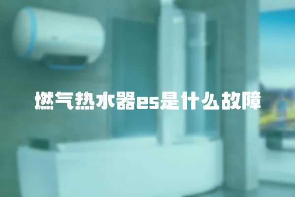 燃氣熱水器es是什么故障
