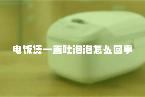 電飯煲一直吐泡泡怎么回事