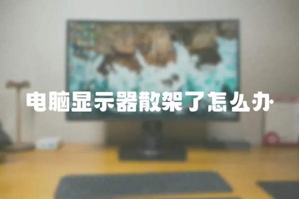 電腦顯示器散架了怎么辦