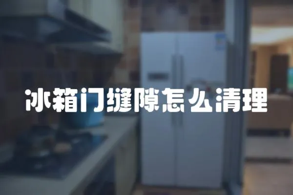 冰箱門縫隙怎么清理