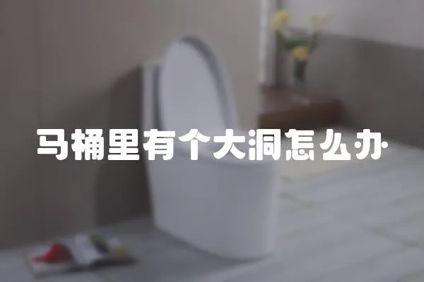 馬桶里有個大洞怎么辦