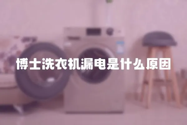 博士洗衣機(jī)漏電是什么原因