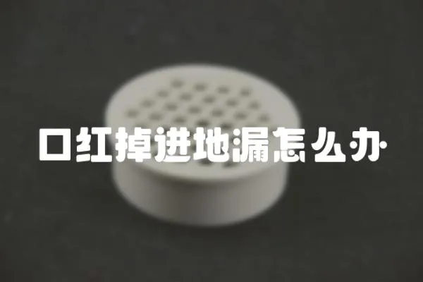 口紅掉進地漏怎么辦