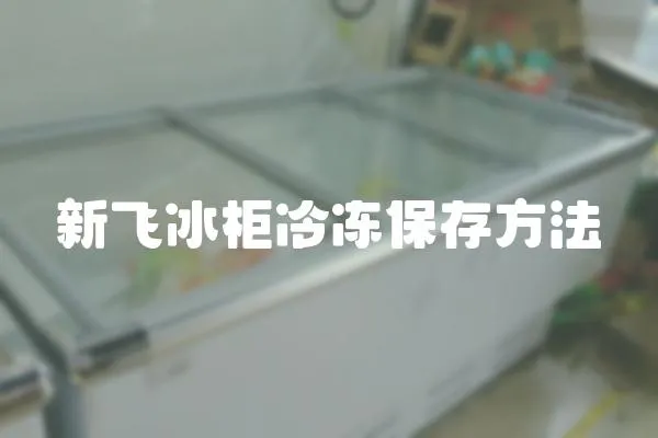 新飛冰柜冷凍保存方法
