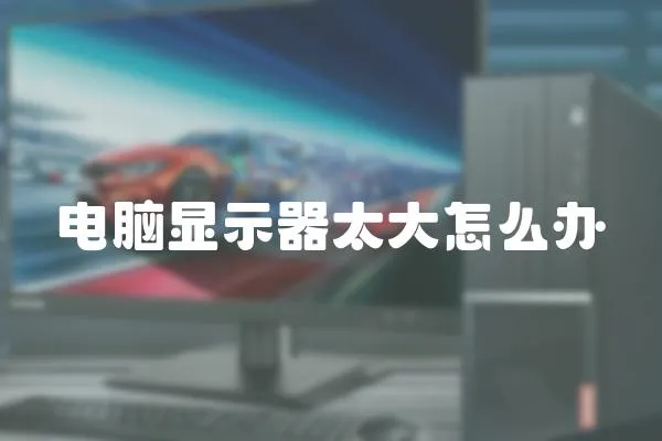 電腦顯示器太大怎么辦