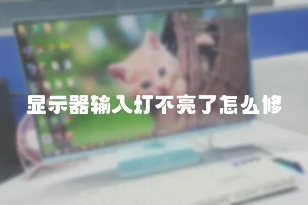顯示器輸入燈不亮了怎么修