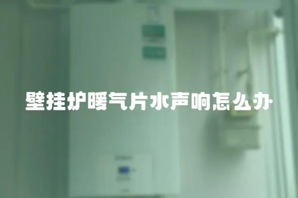 壁掛爐暖氣片水聲響怎么辦