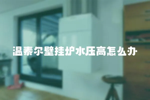 溫泰爾壁掛爐水壓高怎么辦