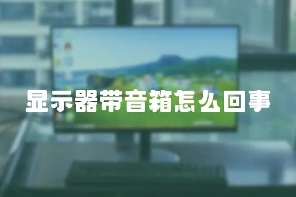 顯示器帶音箱怎么回事