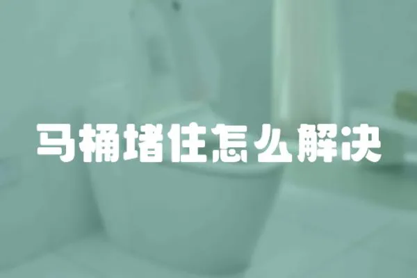 馬桶堵住怎么解決