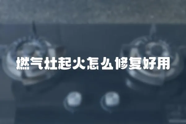 燃氣灶起火怎么修復好用