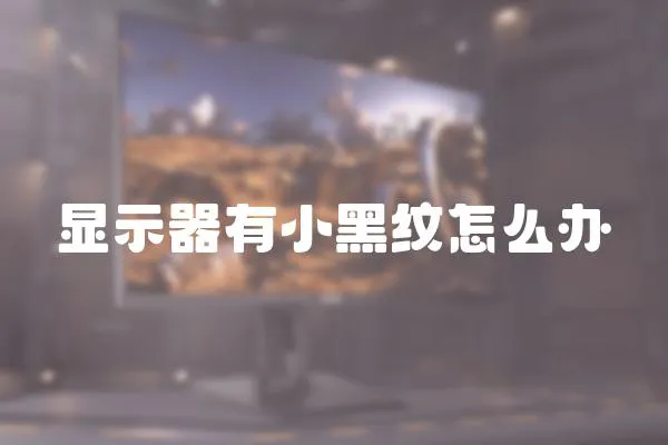 顯示器有小黑紋怎么辦