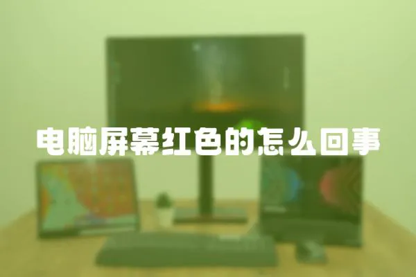 电脑屏幕红色的怎么回事