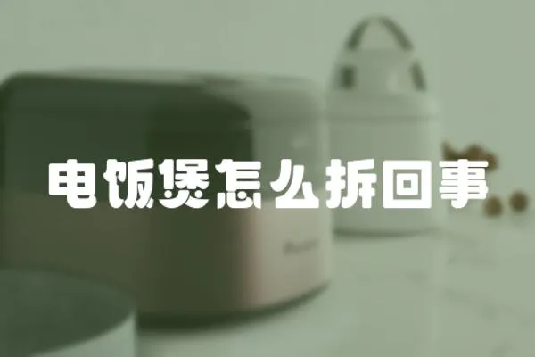 電飯煲怎么拆回事