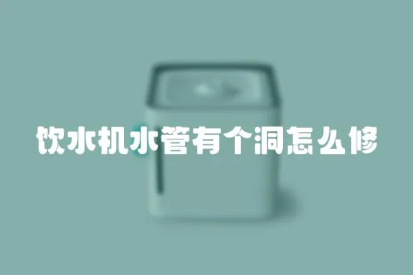 飲水機水管有個洞怎么修