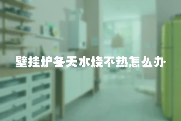 壁掛爐冬天水燒不熱怎么辦