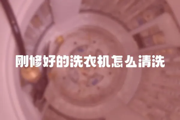 剛修好的洗衣機怎么清洗