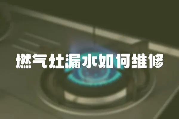 燃?xì)庠盥┧绾尉S修