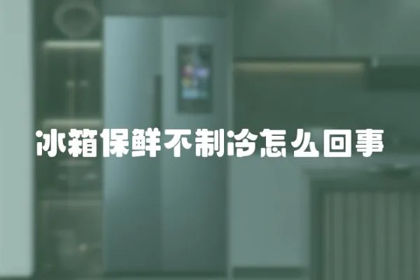冰箱保鮮不制冷怎么回事