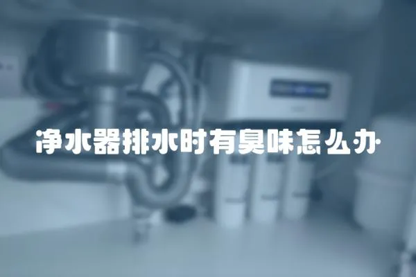凈水器排水時(shí)有臭味怎么辦