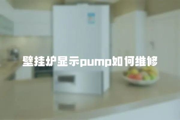 壁挂炉显示pump如何维修