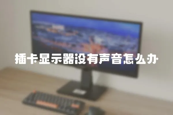 插卡顯示器沒有聲音怎么辦