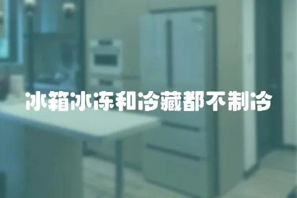 冰箱冰凍和冷藏都不制冷