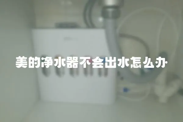 美的凈水器不會出水怎么辦