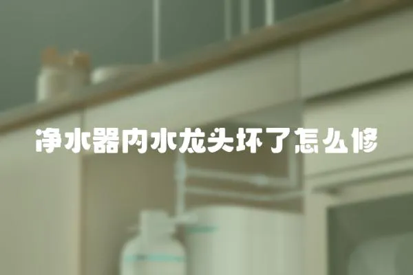 凈水器內水龍頭壞了怎么修