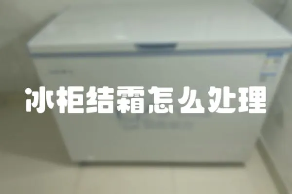 冰柜結霜怎么處理