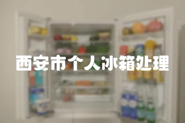 西安市個人冰箱處理