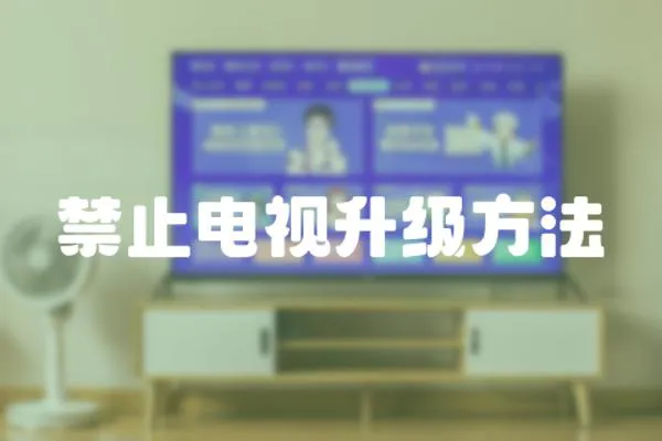 禁止電視升級方法