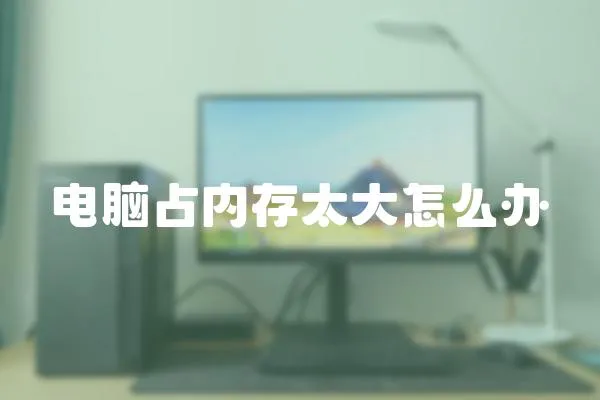 電腦占內(nèi)存太大怎么辦