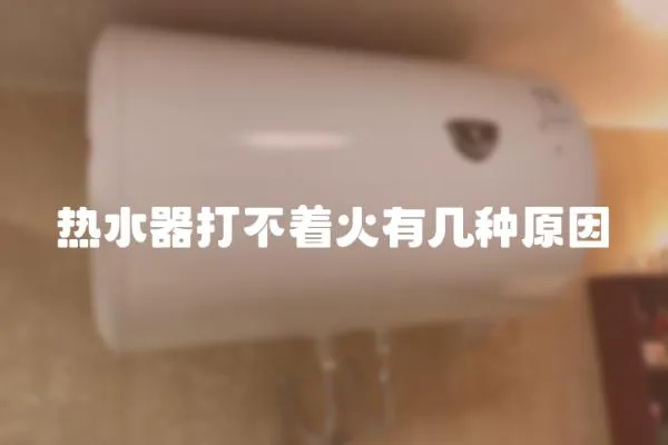 熱水器打不著火有幾種原因