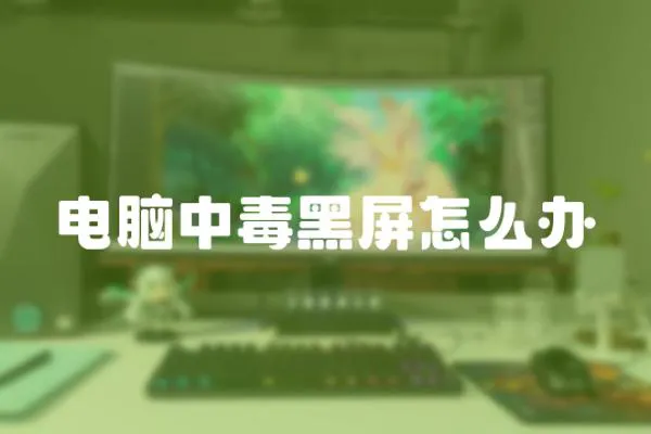 電腦中毒黑屏怎么辦