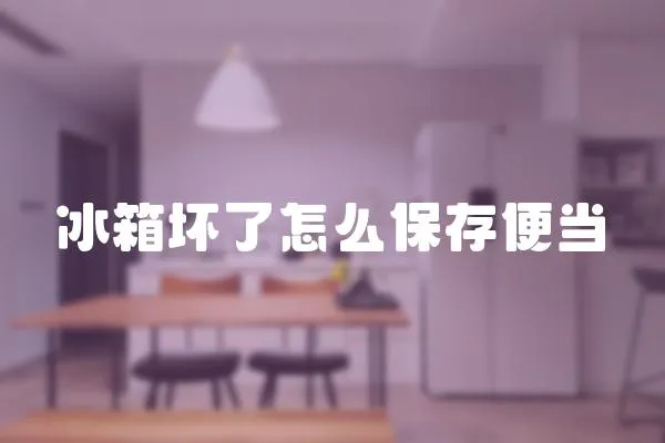 冰箱壞了怎么保存便當(dāng)