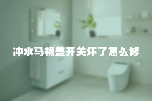 沖水馬桶蓋開關(guān)壞了怎么修