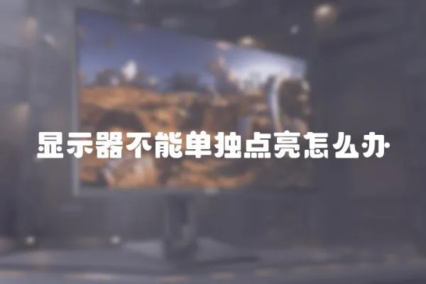 顯示器不能單獨點亮怎么辦