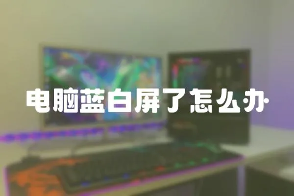 電腦藍(lán)白屏了怎么辦