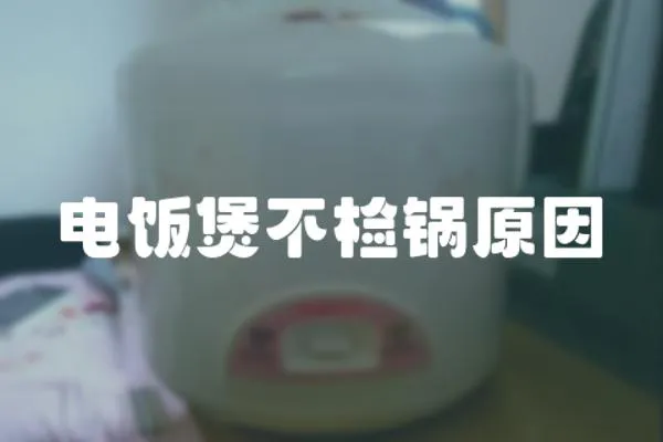 電飯煲不檢鍋原因