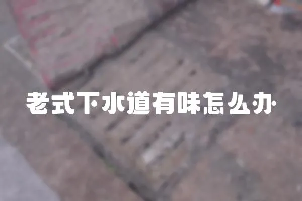 老式下水道有味怎么辦