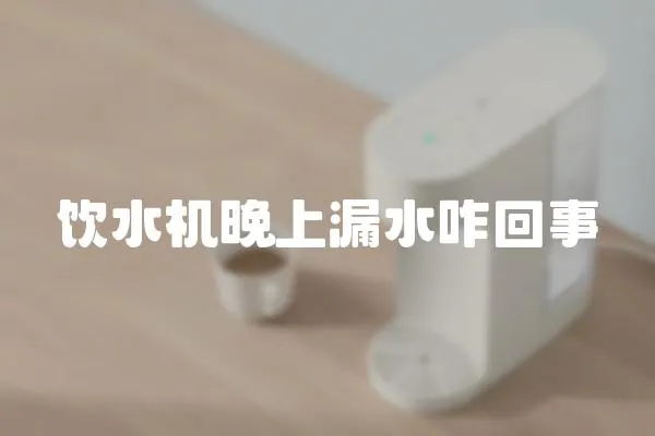 飲水機(jī)晚上漏水咋回事