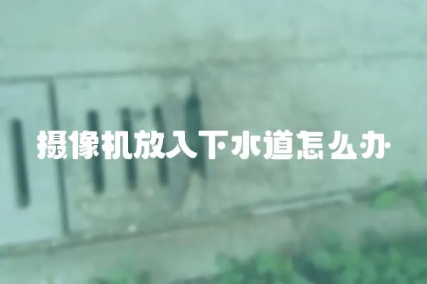 攝像機(jī)放入下水道怎么辦