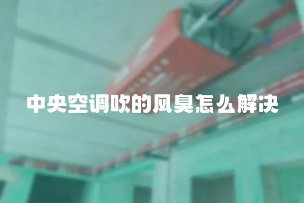 中央空調(diào)吹的風(fēng)臭怎么解決