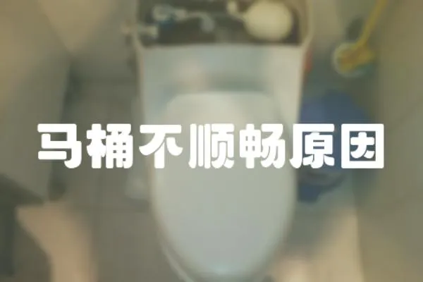 馬桶不順暢原因