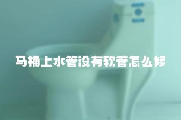 馬桶上水管沒有軟管怎么修