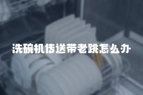 洗碗機傳送帶老跳怎么辦