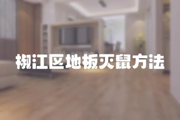 椒江區地板滅鼠方法