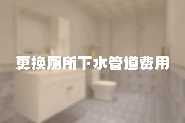 更換廁所下水管道費用